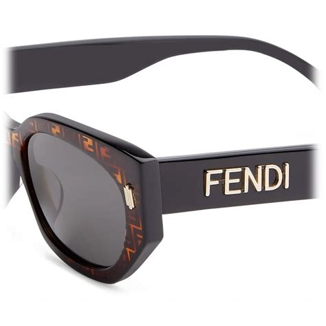 occhiali fendi tartarugati|Occhiali da sole Fendi FE40143I 05E Nero / Tartarugato – .